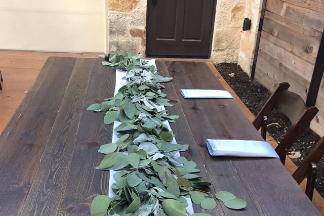 Eucalyptus and Dusty Miller
