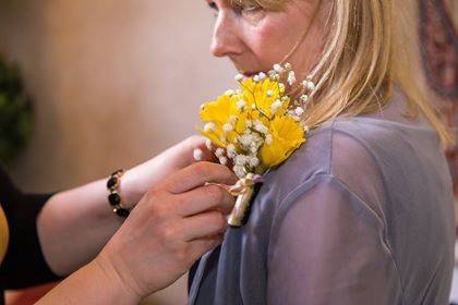 Daffodil corsage