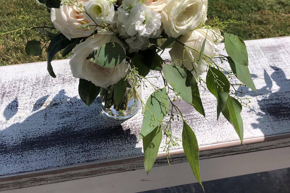 Lisianthus and Garden Roses