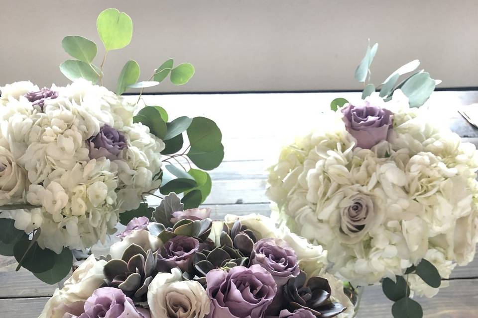 Rose and Succulent Bouquet