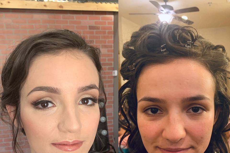 Before and After of Bride