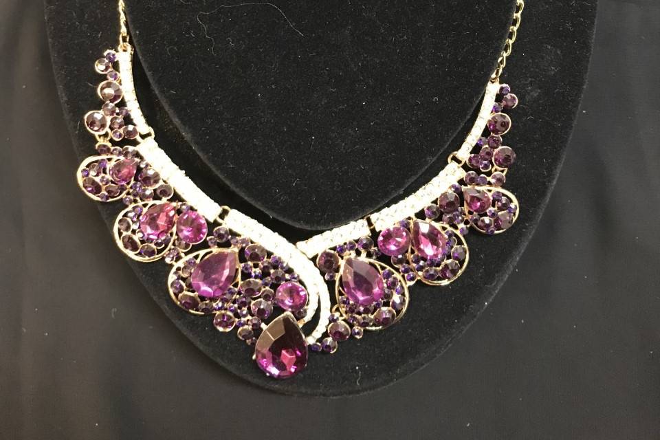 Purple and gold Neckless