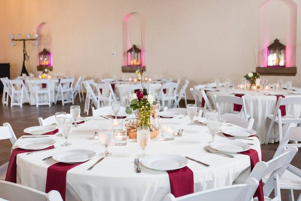 White flowers centerpiece