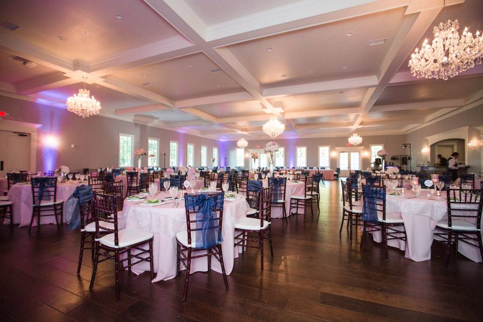 Reception area setup