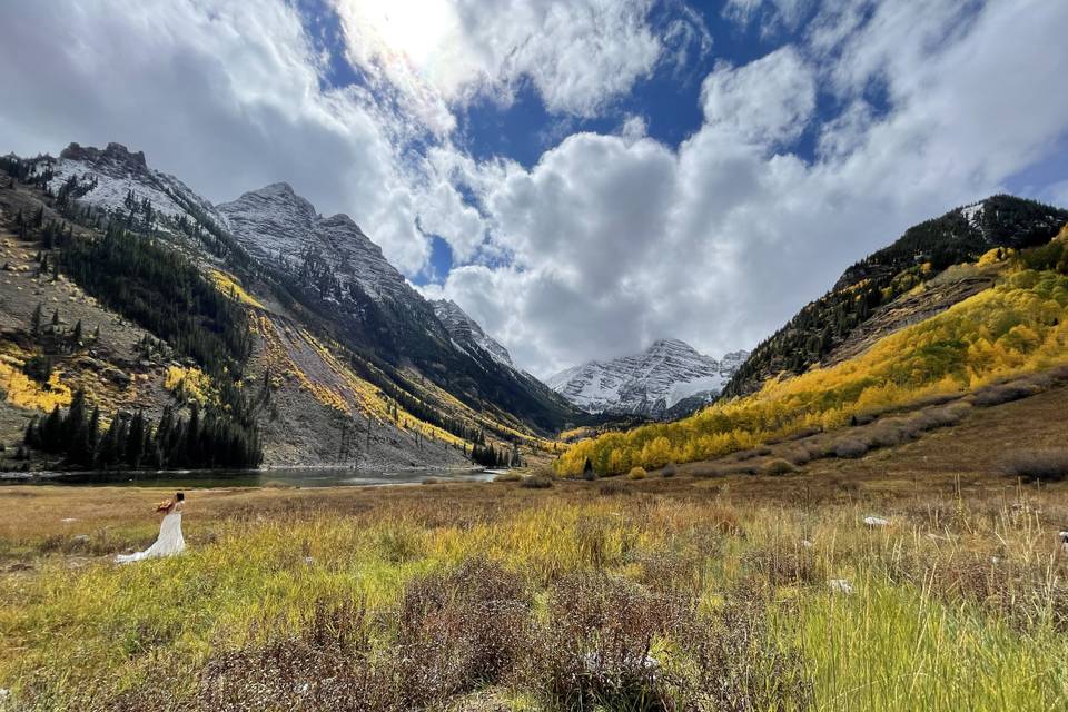 Ceremony at Maroon Bells!