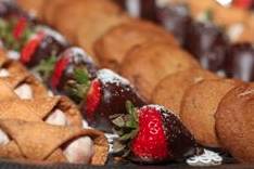 Cannoli and berries