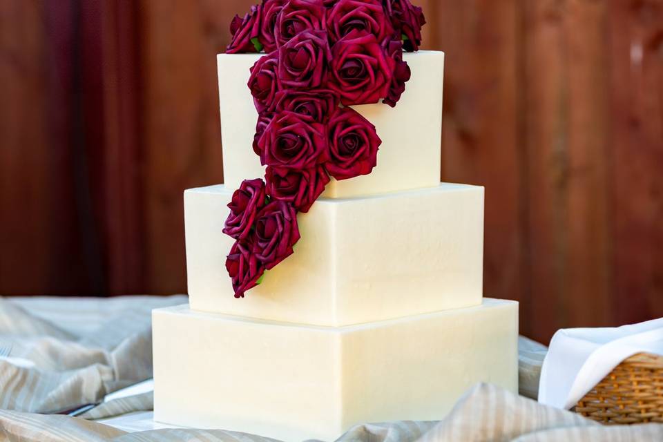 Square Tiered Cake