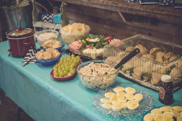 Buffet table