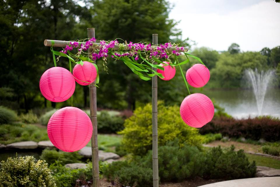 Pink lanterns