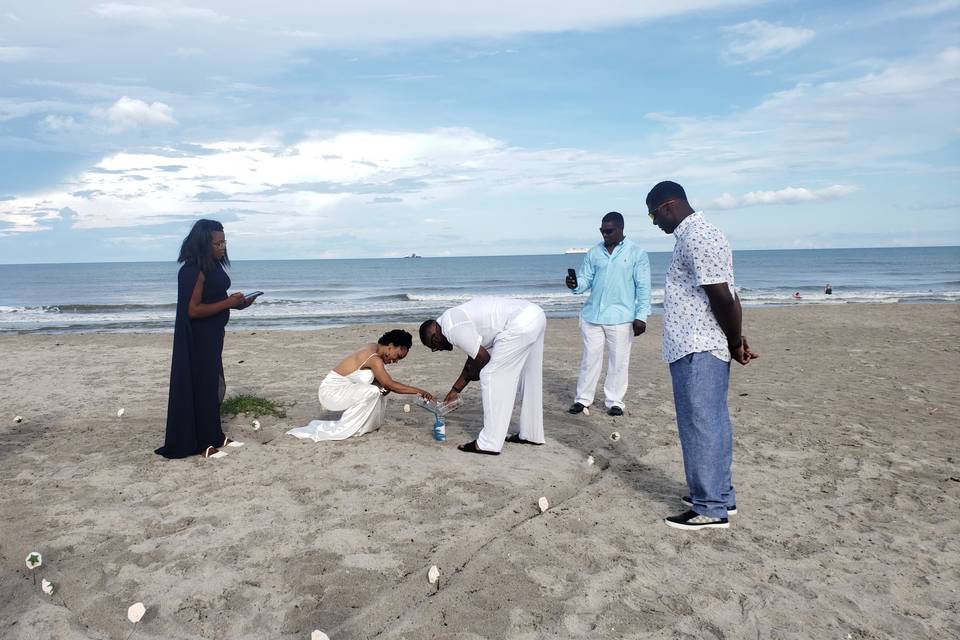 Sand Mixing at the beach?