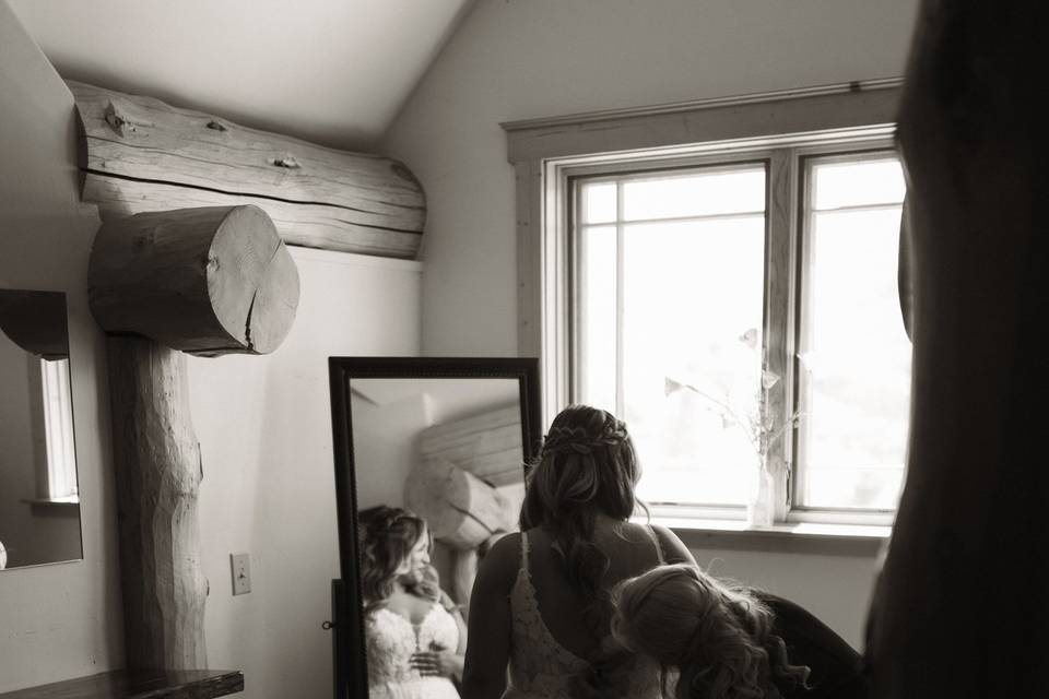 Getting ready with mom