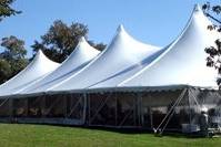 Century Tents add beauty with their elegant lines and soaring high peaks.  Available in 40', 50', 60' and 80' Wide by infinite length