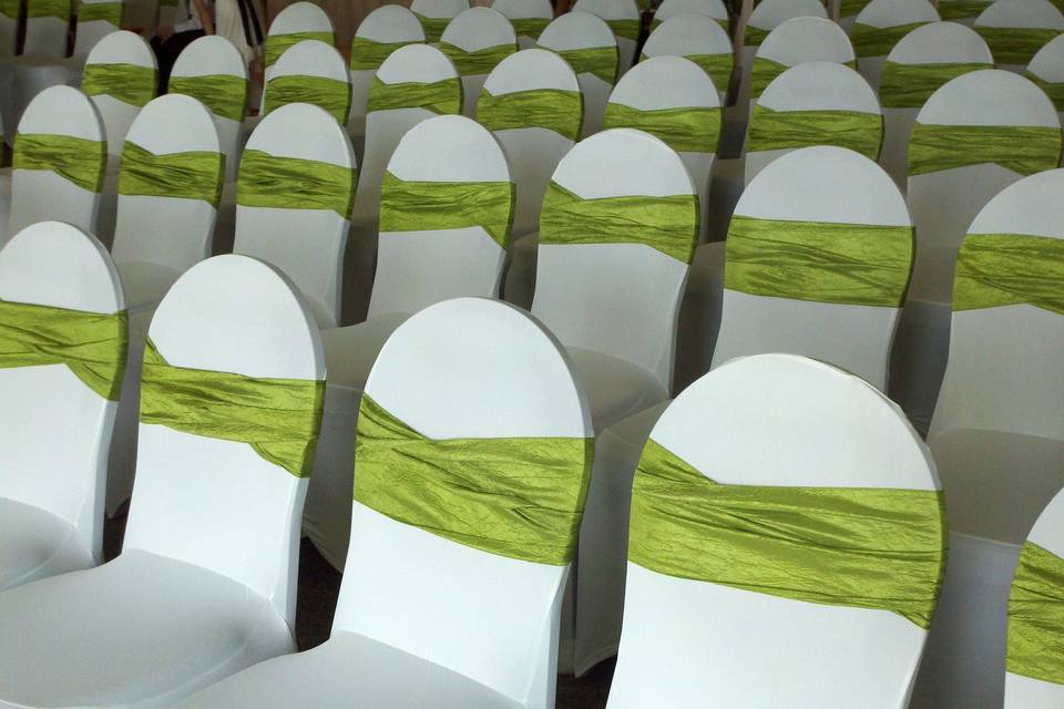 Double-wrap chair sashes