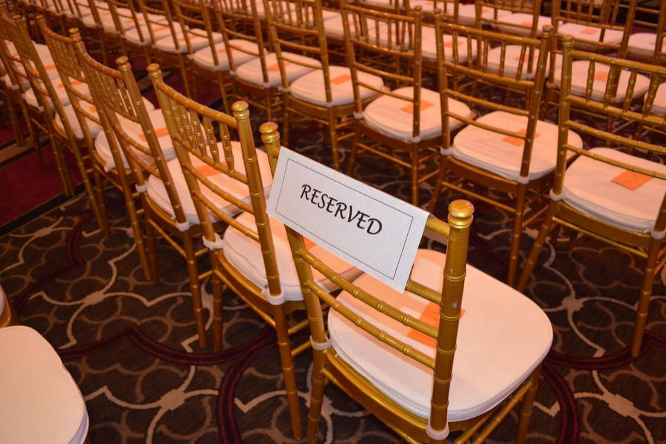 Chiavari chairs