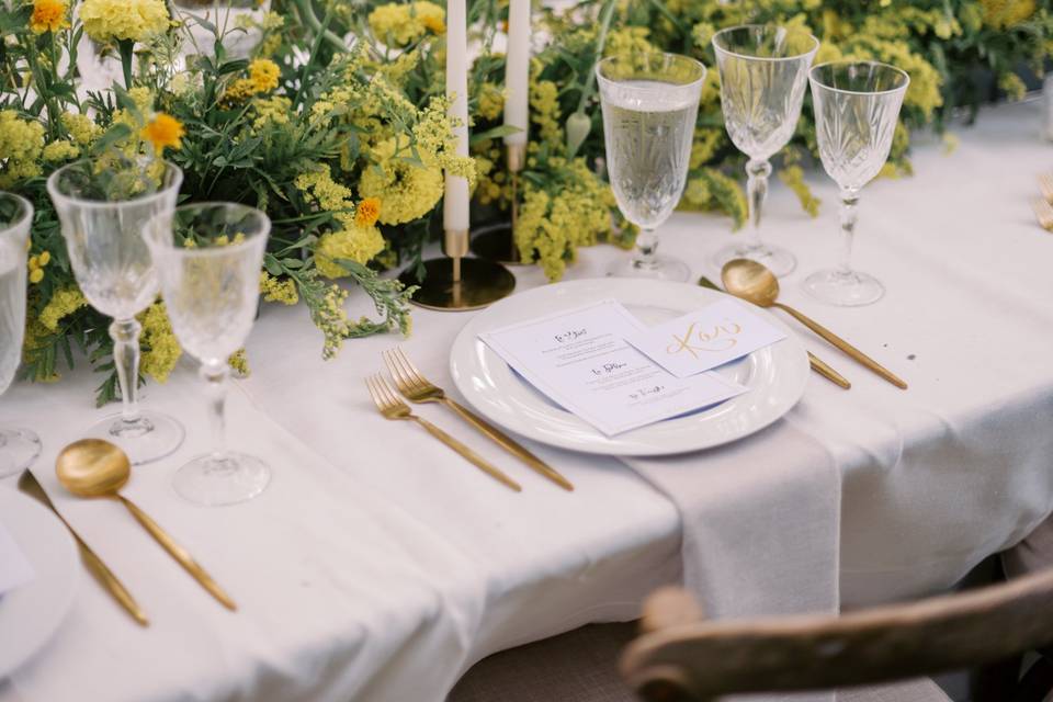 Yellow Tablescape