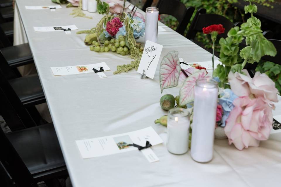 Tablescape with Fruit