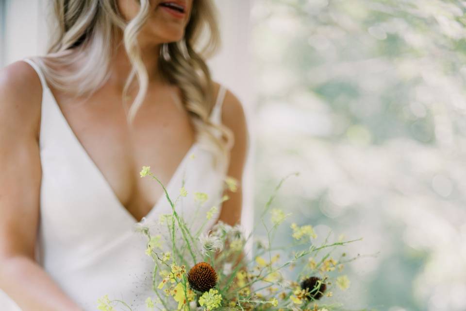 Yellow Orchid Bridal Bouquet