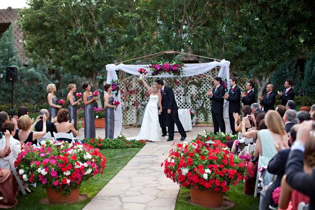 Outdoor wedding ceremony