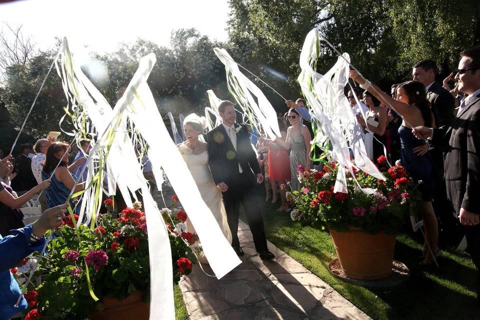 Outdoor wedding ceremony