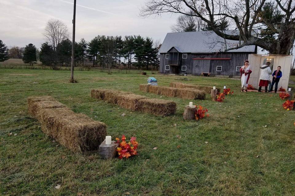 Outside wedding