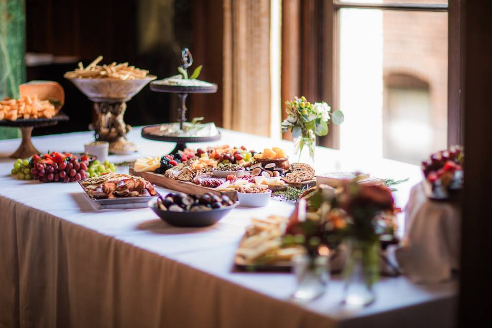 Cheese display in Ballroom