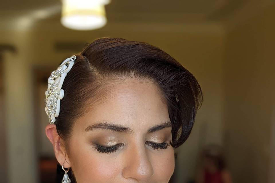 Bridal Updo and Soft Glam