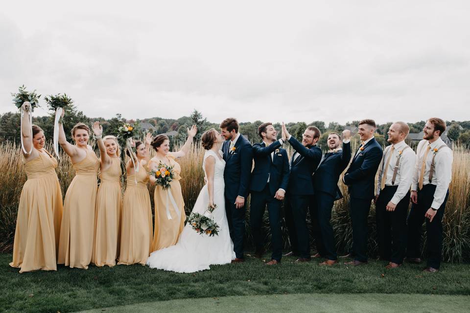 Wedding party photos