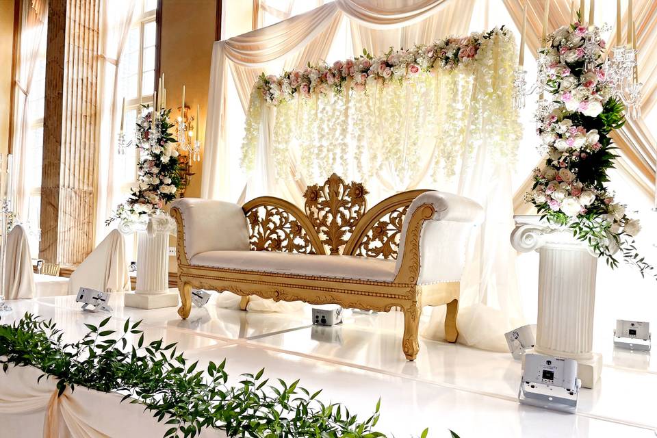 Fairytale wedding stage
