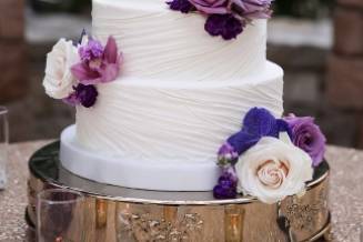 Purple cake flowers