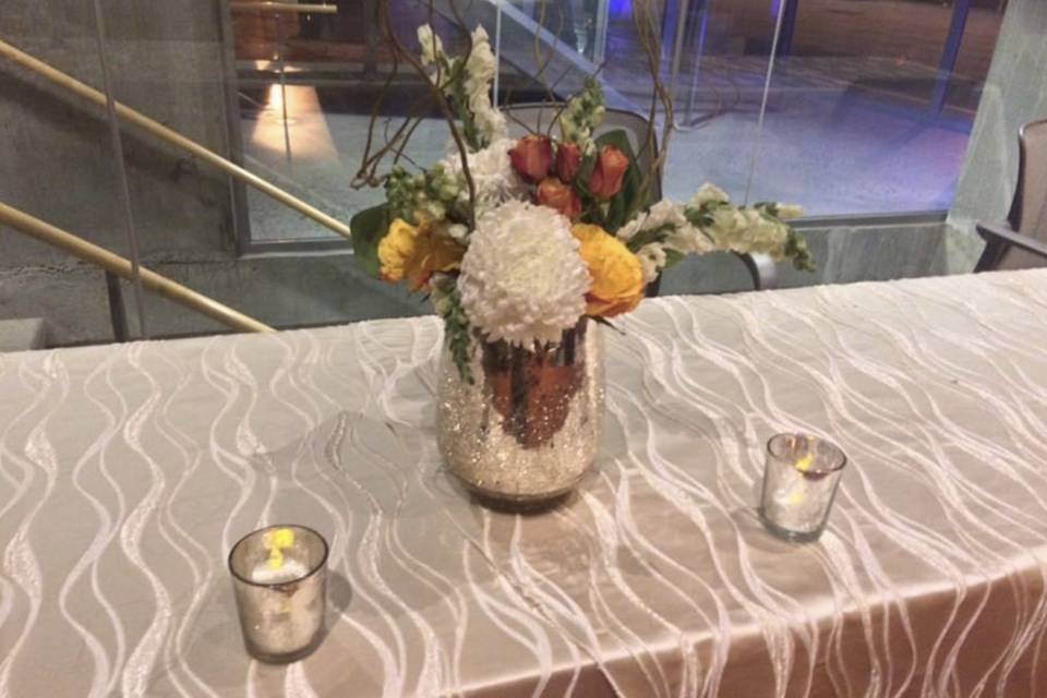 Welcome table centerpiece