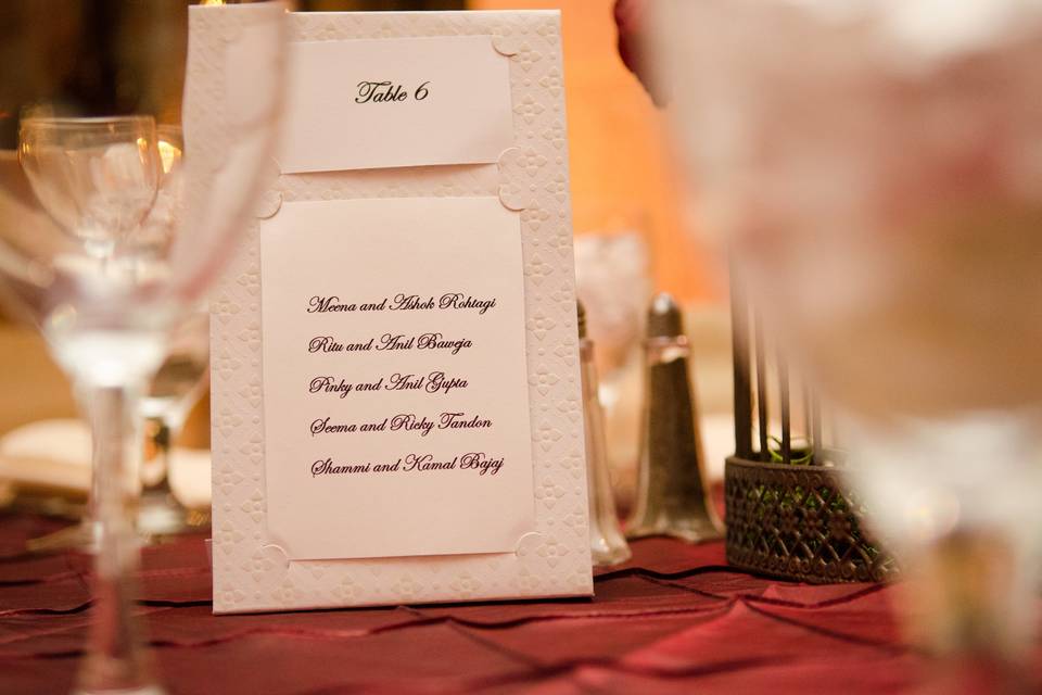Table Cards