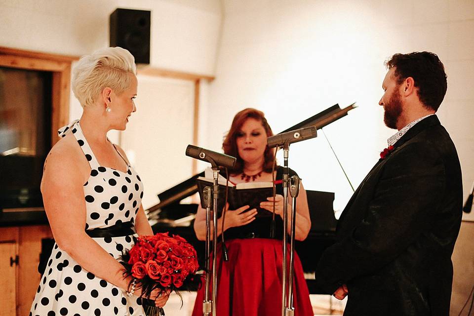 Rockabilly wedding at Studio B