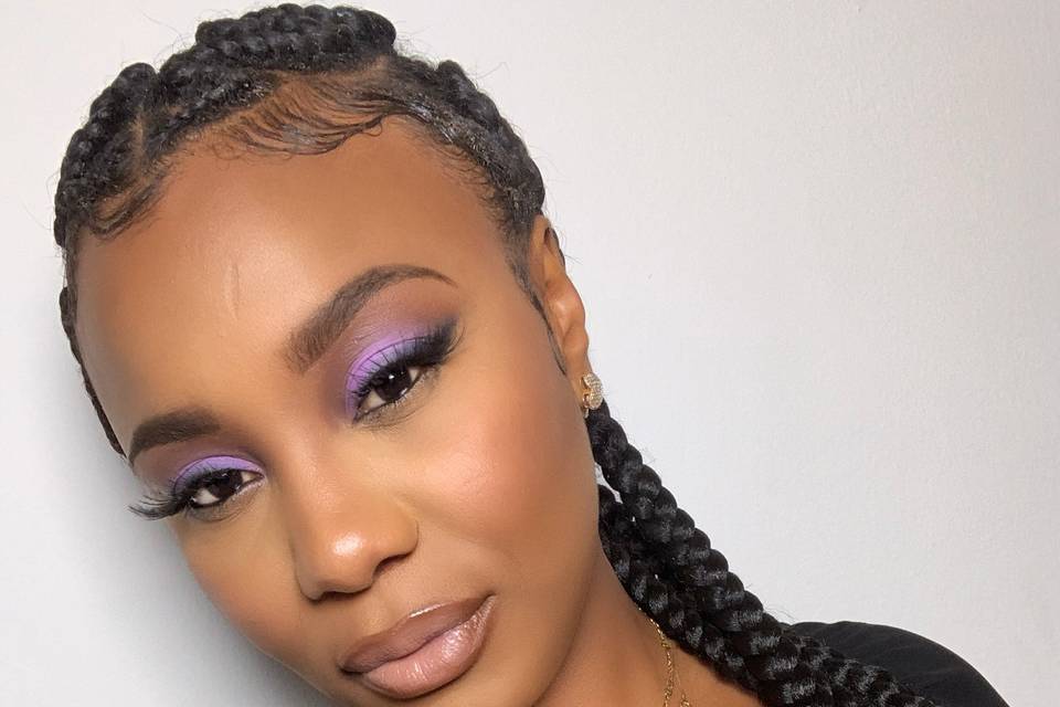 Soft Purple Smokey Glam