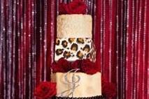 Red wedding cake