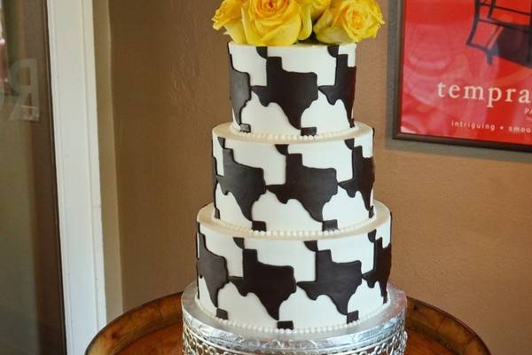 Texas wedding cake