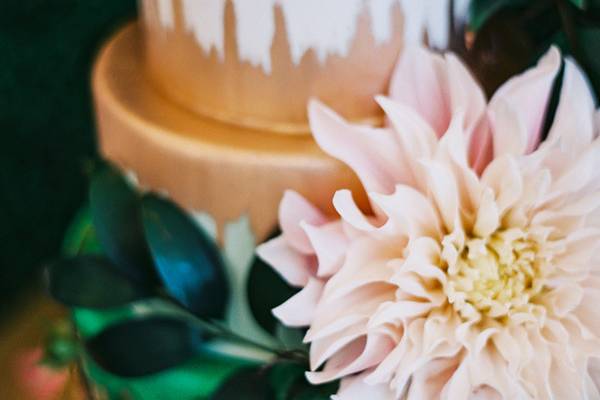 Wedding cake with floral design