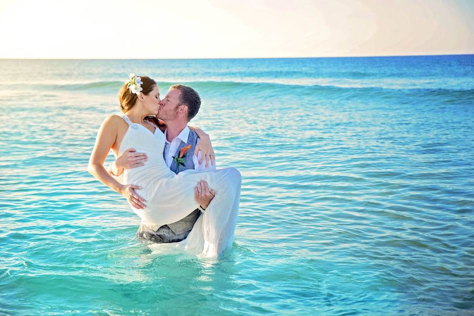 Couple in the sea