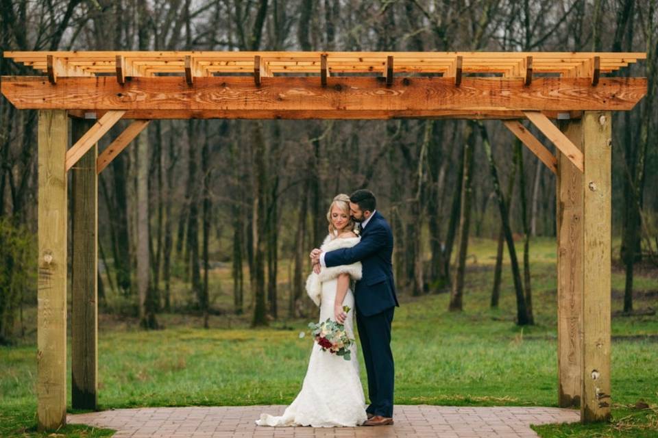 Outdoor embrace
