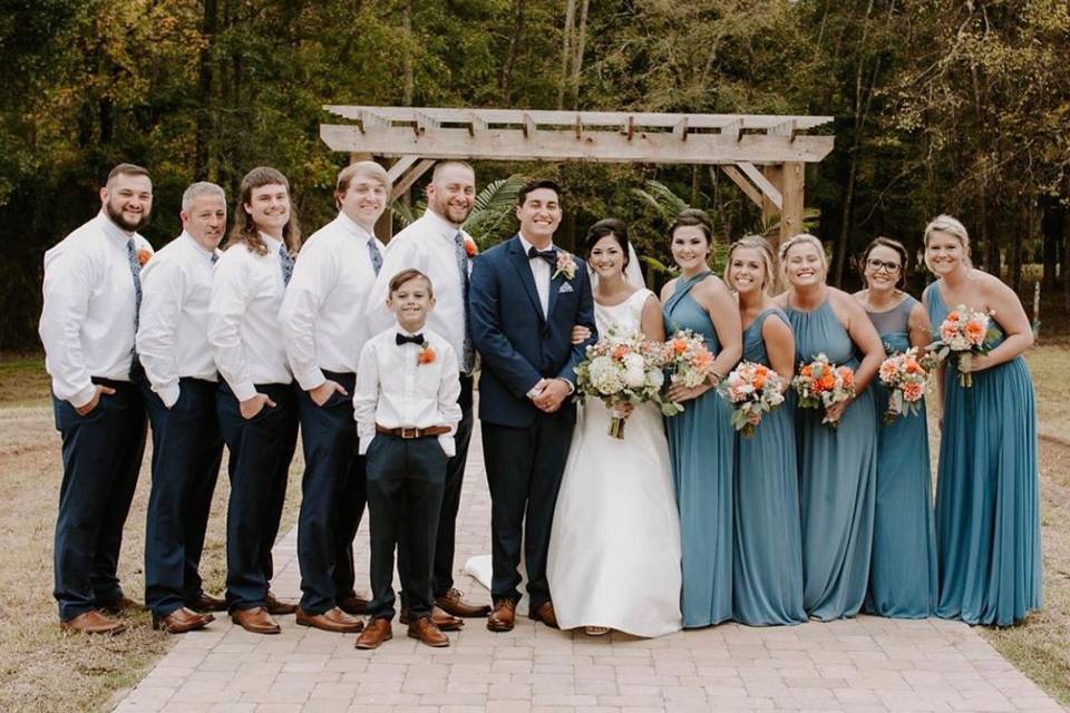 The whole party