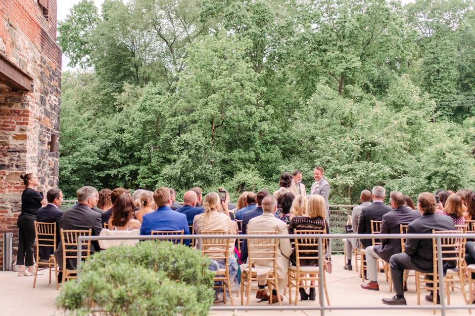 Patio ceremony