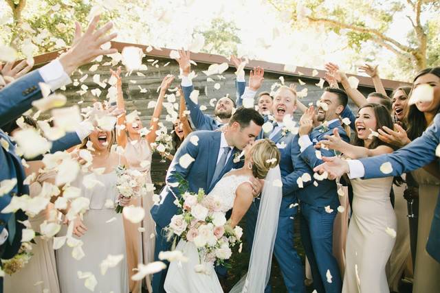 Flower petal celebration