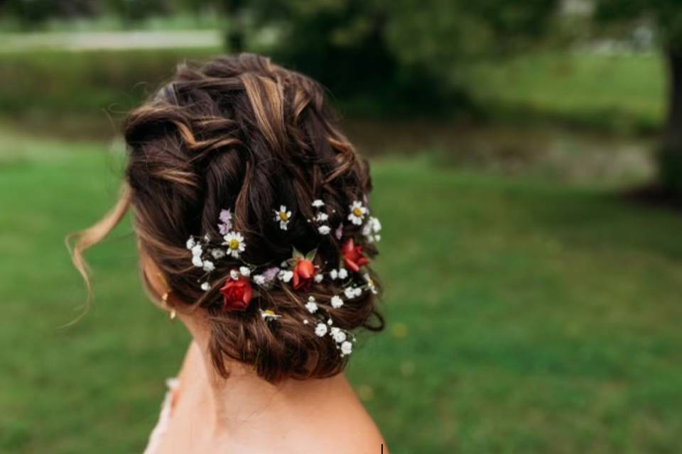 Textured updo