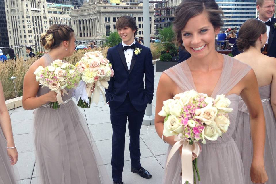 Lavender grey gowns