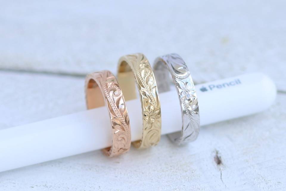 14K Gold Wedding Rings