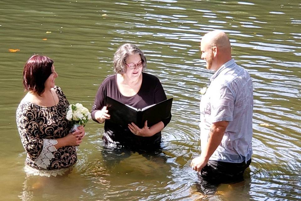 River Baptism, then Marriage