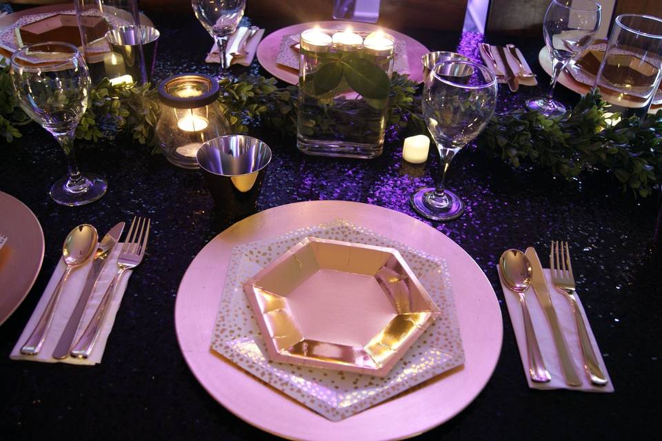 Private party place setting