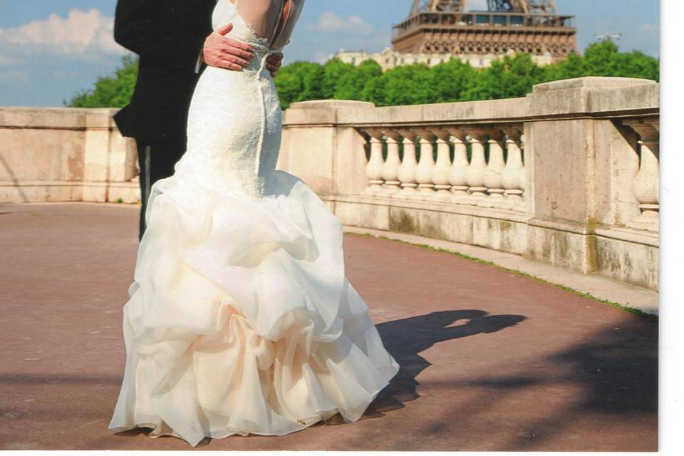 Dancing newlyweds