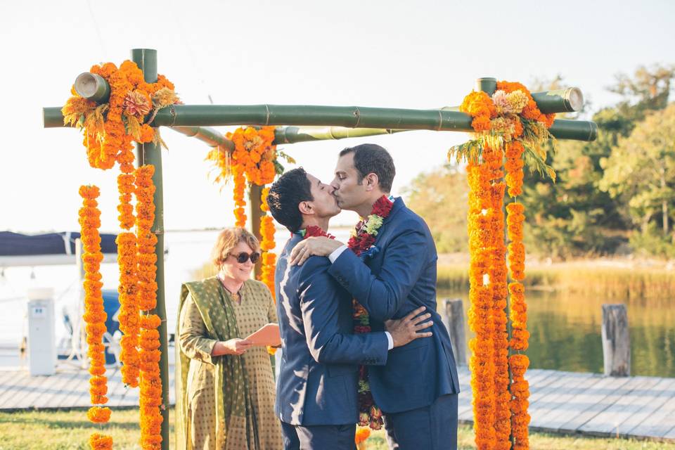 Wedding kiss