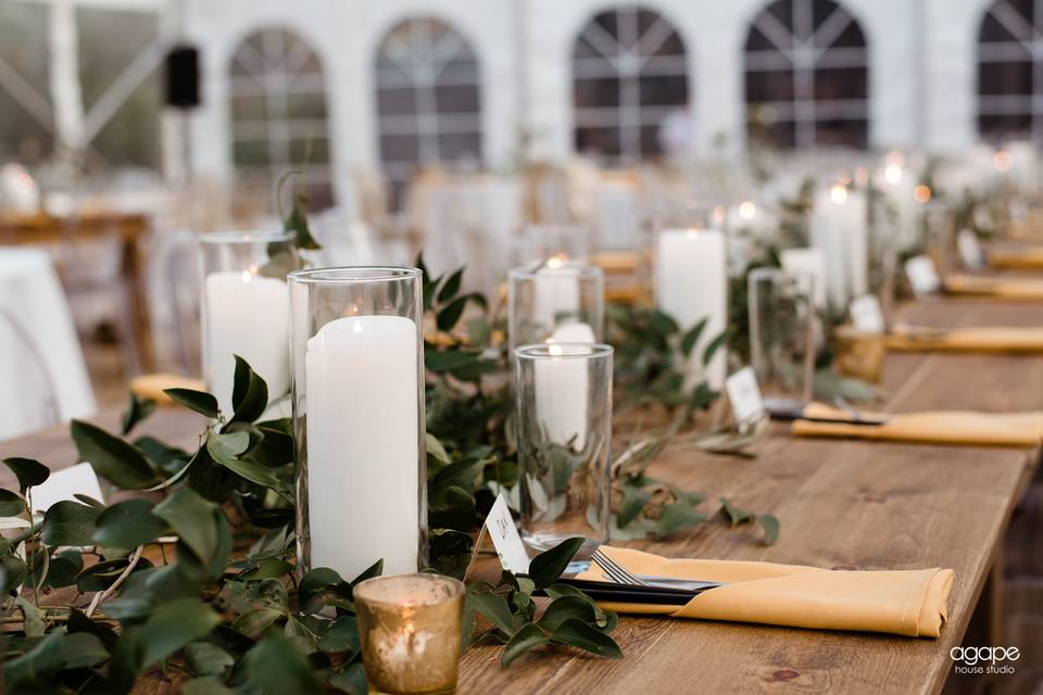 Cozy table setting