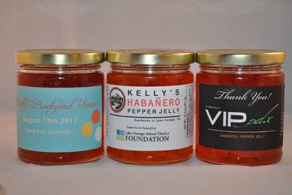 Custom Labels for Standard Jar Size, Habanero Pepper Jelly
